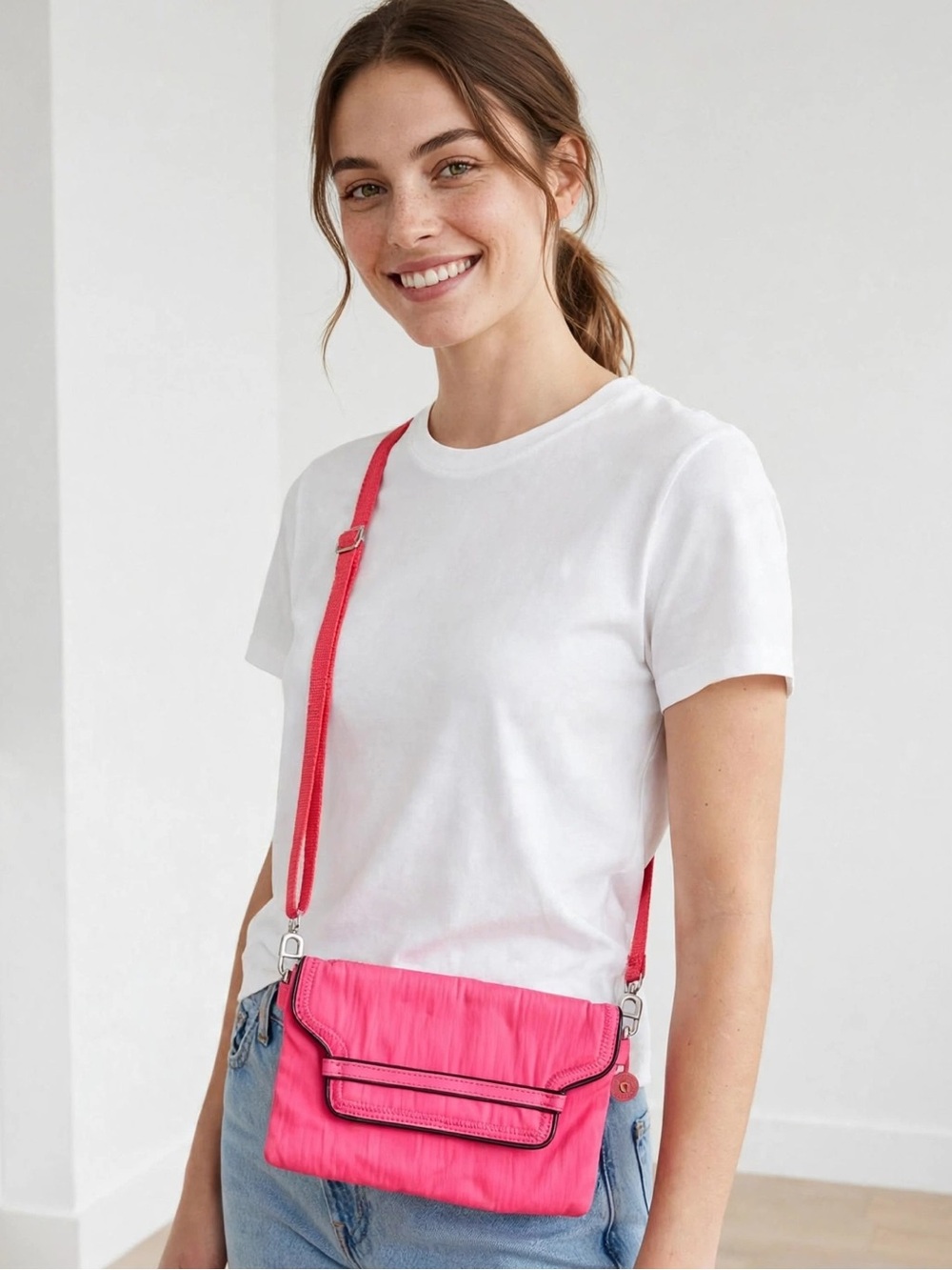 Kipling Pink Crossbody Bag